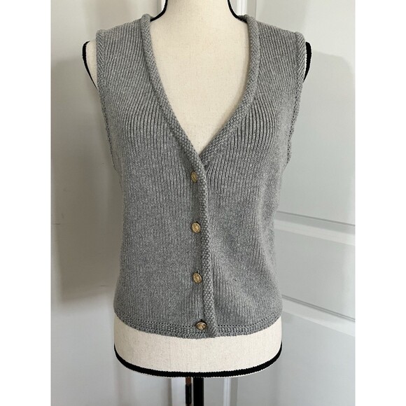 Abercrombie & Fitch Sweaters - Abercrombie & Fitch Cotton Sweater Vest Gray Large EUC